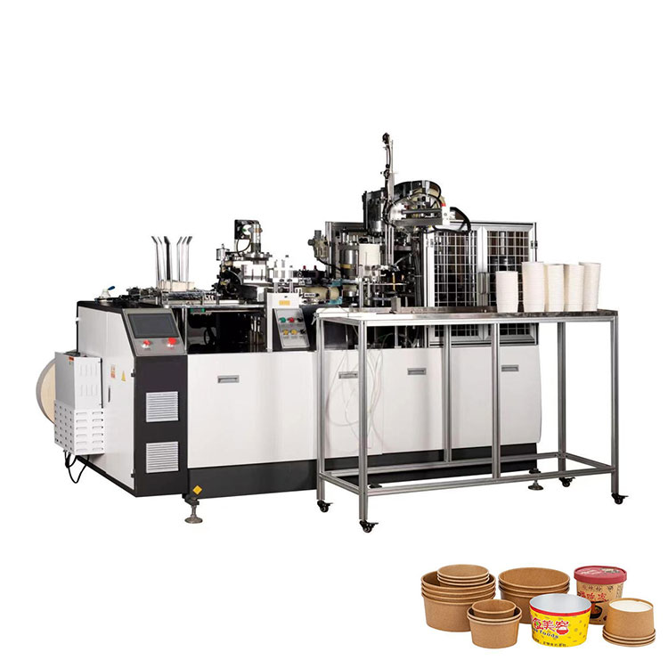 Hoe verbetert dit wegwerpmachine voor het maken van papier voor voedsel dat de efficiëntie en de duurzaamheid van het papieren vergroot?